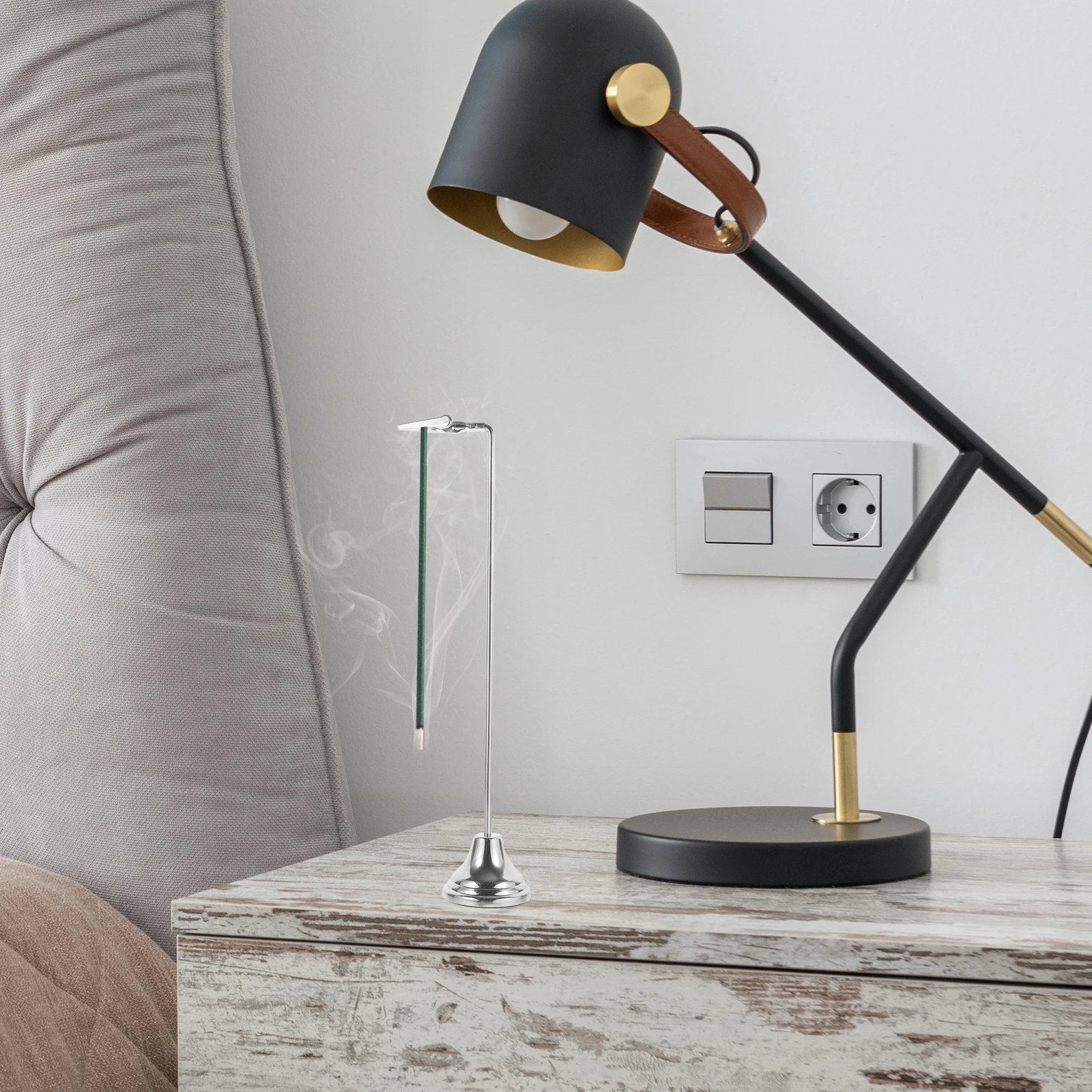 

Incense Stick Clip Holder Metal Alloy Stainless Steel 12 24 Hours Burner Desk Memo Photo Clip Yoga Meditation Teahouse