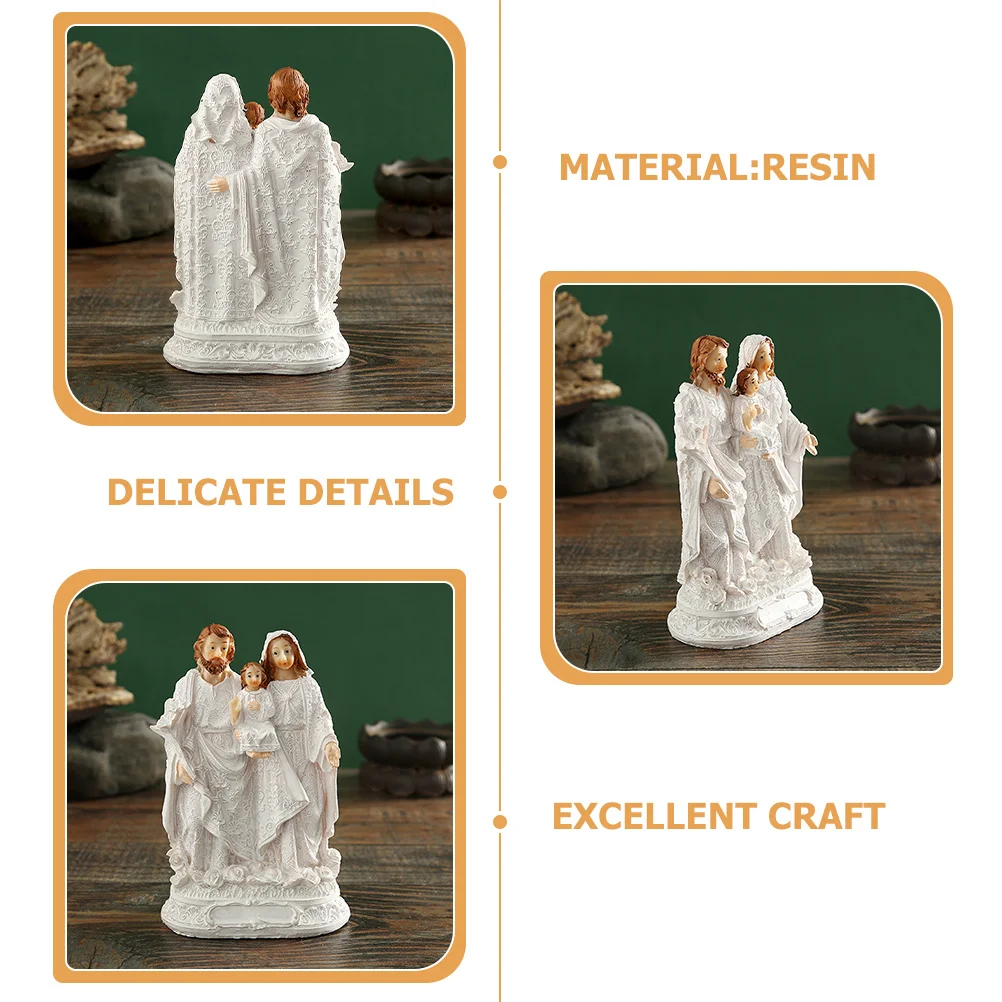 

Resin Ornament Exquisite Tabletop Religious Decoration Desktop Decor for Office Room Resin Decor