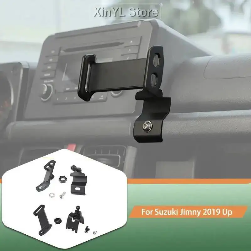 Car Phone iPad Holder Mobilephone GPS Bracket Stand For Suzuki Jimny 2019 Up Car Interior Accessories Black