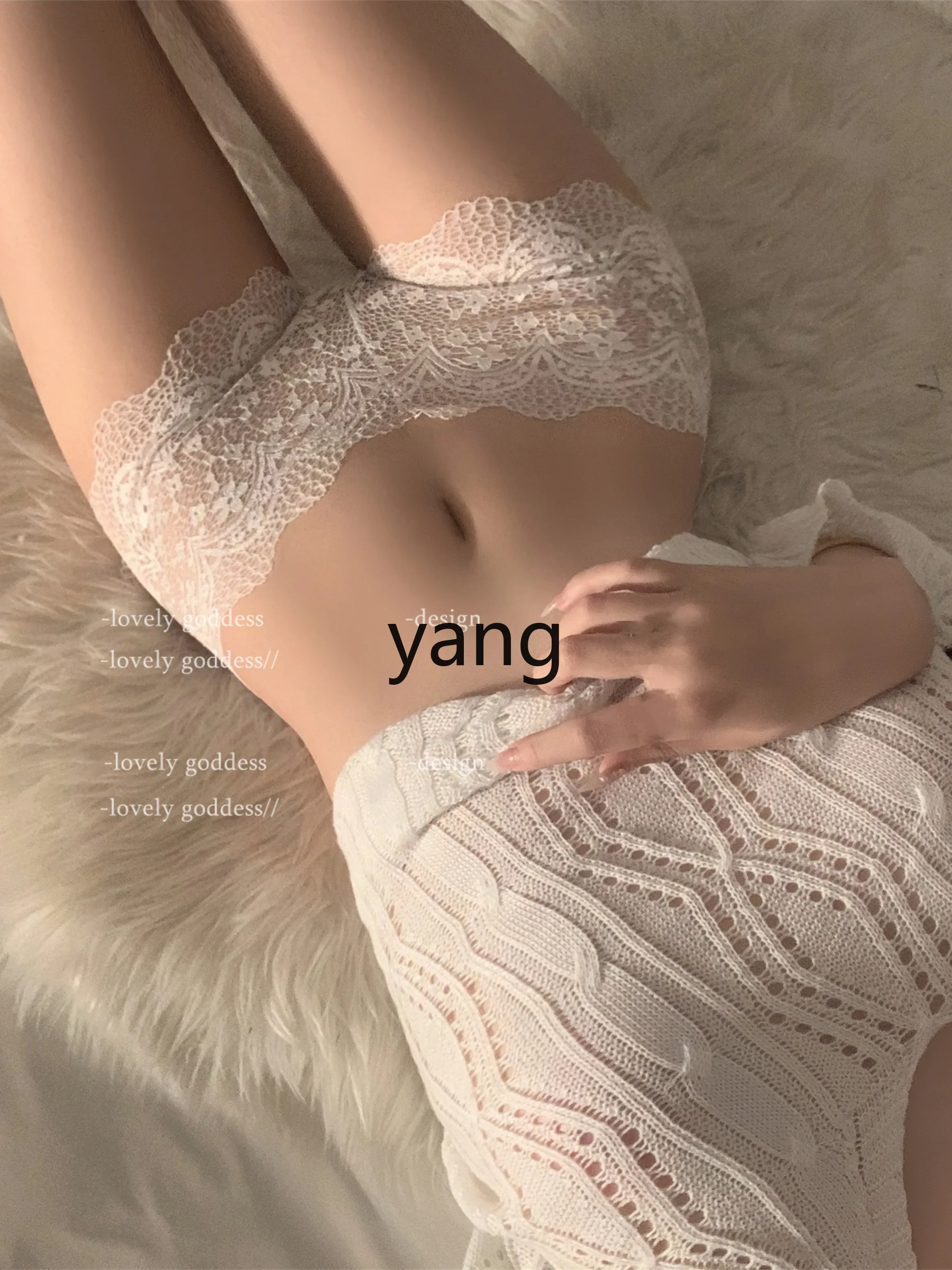 LMM lace boxer panties women's belly and hip lift cotton crotch high-waisted briefs