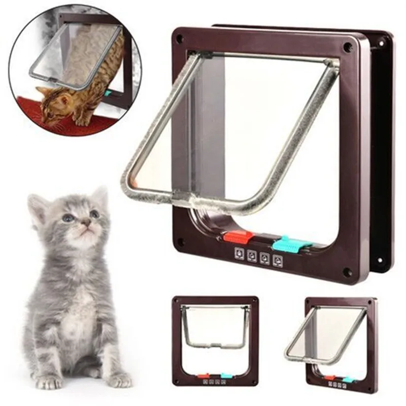 Pet door opening cat dog two way free access door opening suitable for installation of glass doors and wooden doors