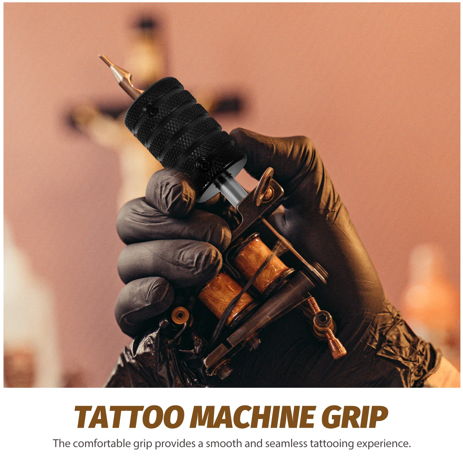 

Black Aluminum Tattoo H 30mm Anti slide Grip Aluminum Alloy Tattoos H Replaceable Tubes Machine Supplies Studio