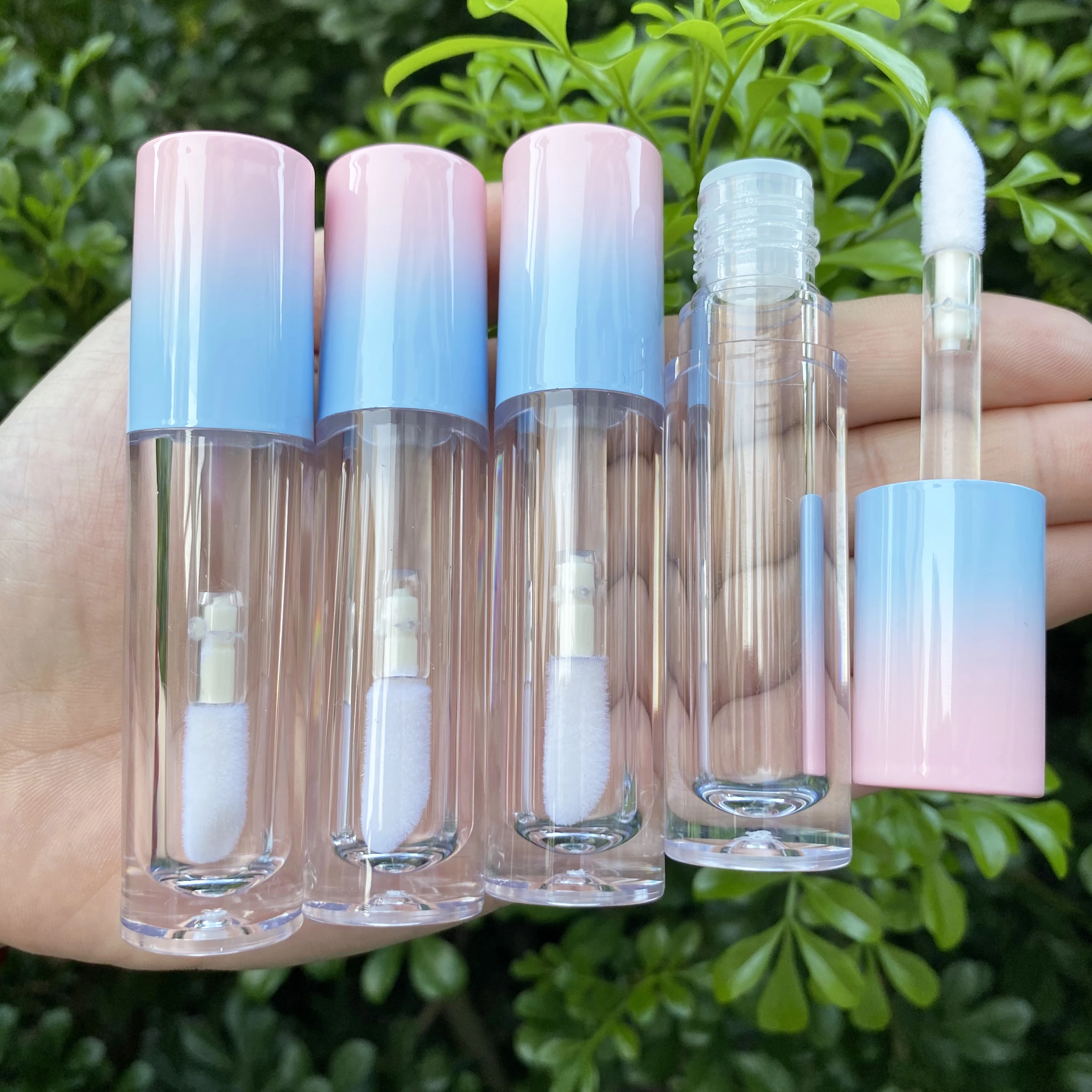 

lip gloss tubes containers Empty Refillable lipgloss tube Lip Balm Glaze Sample travel Bottle Cosmetics Accessories