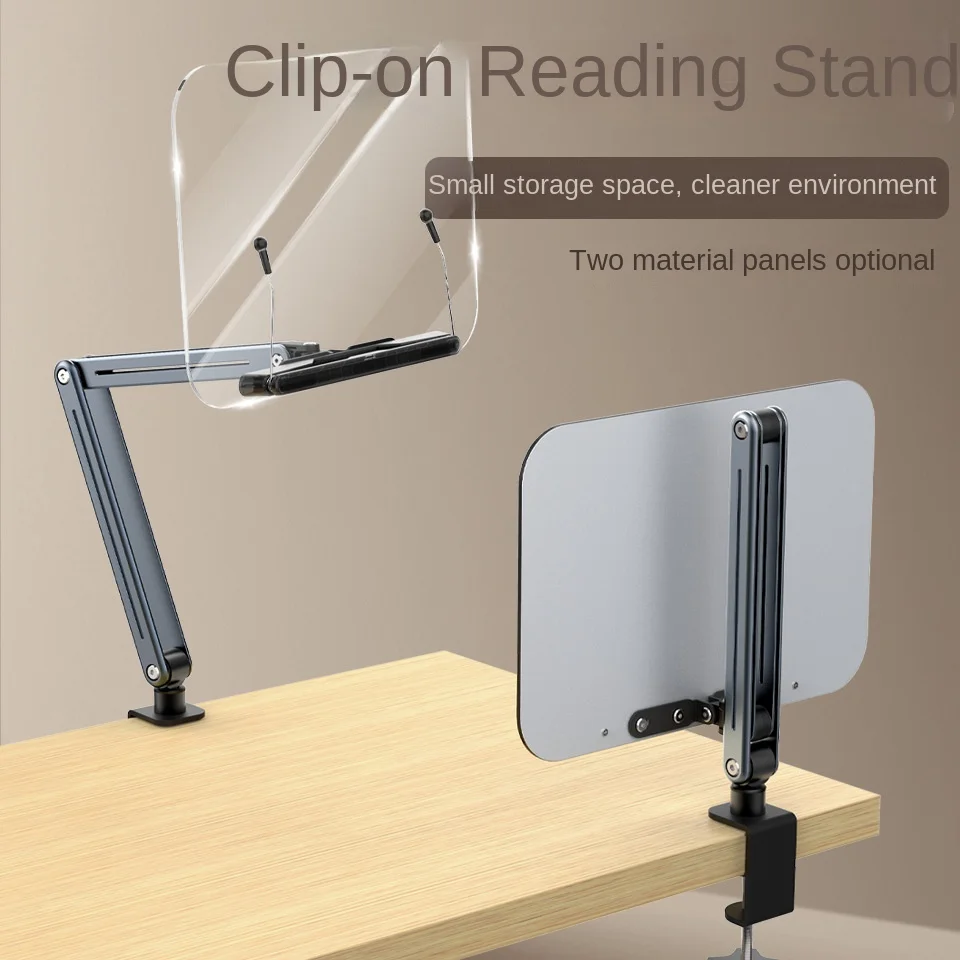 Cantilever Reading Stand Desktop Reading Stand 360 degree Rotating Transparent Reading Stand