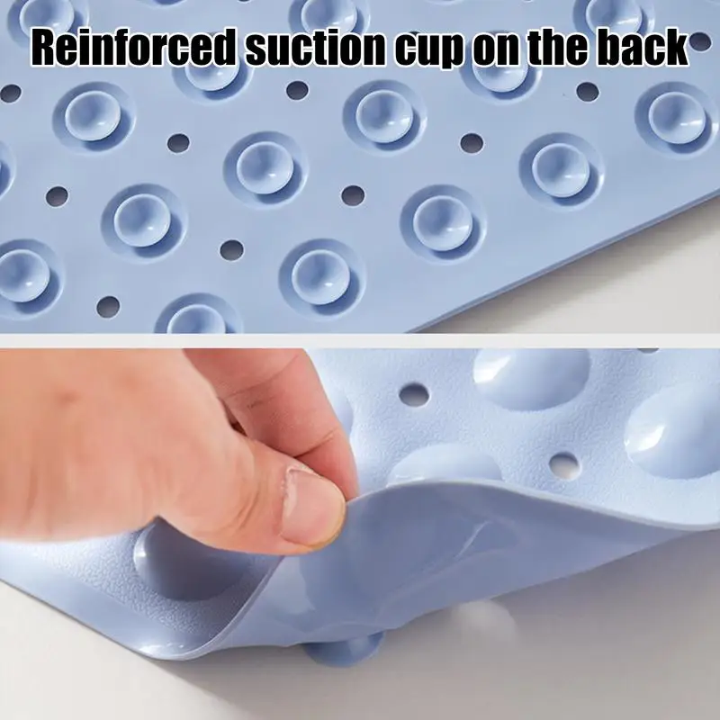 욕실 샤워 매트 욕조 패드, 가정용 욕실 미끄럼 방지 패드, 배수 구멍 및 흡입 컵, 욕조 마사지 발 패드