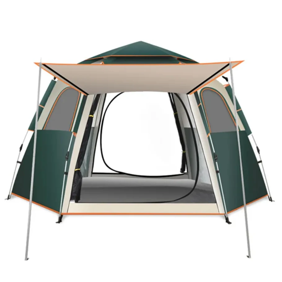 Pop Up Outdoor Trade Privecy Automatische Portable Custom Easy Mosquito Screen Mesh Hexagon Automatic Design Fold Camp Suit Tent