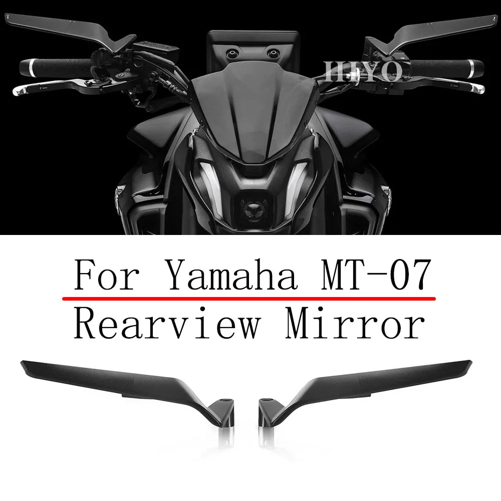 FOR YAMAHA  MT07 Mirrors High Definition Winglet Invisible Rearview Mirror MT-07 2021 2022 2023 MT07 PURE 2023 2024 Accessory