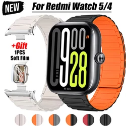 Magnetic Correa For Redmi Watch 5 Strap Business Bracelet Silicone Wristband For Redmi Watch4 Mi Band 8/9pro Soft Film Watchband