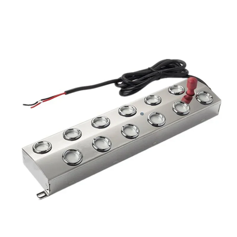 

12-головочный аппарат Fod, ультразвуковой генератор тумана, 48 В постоянного тока, электрический увлажнитель, туманообразователь, гидропоника, распылитель, фонтан, пруд, распылитель