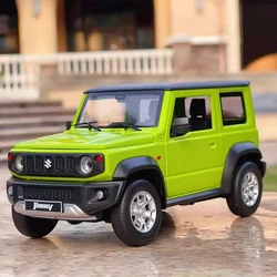 1:18 Scale Suzuki Jimny Toys Cars Models with Light Sound 4 Doors Opened Off-road Wheel Pull Back Vehicles Boys Decoration Gifts