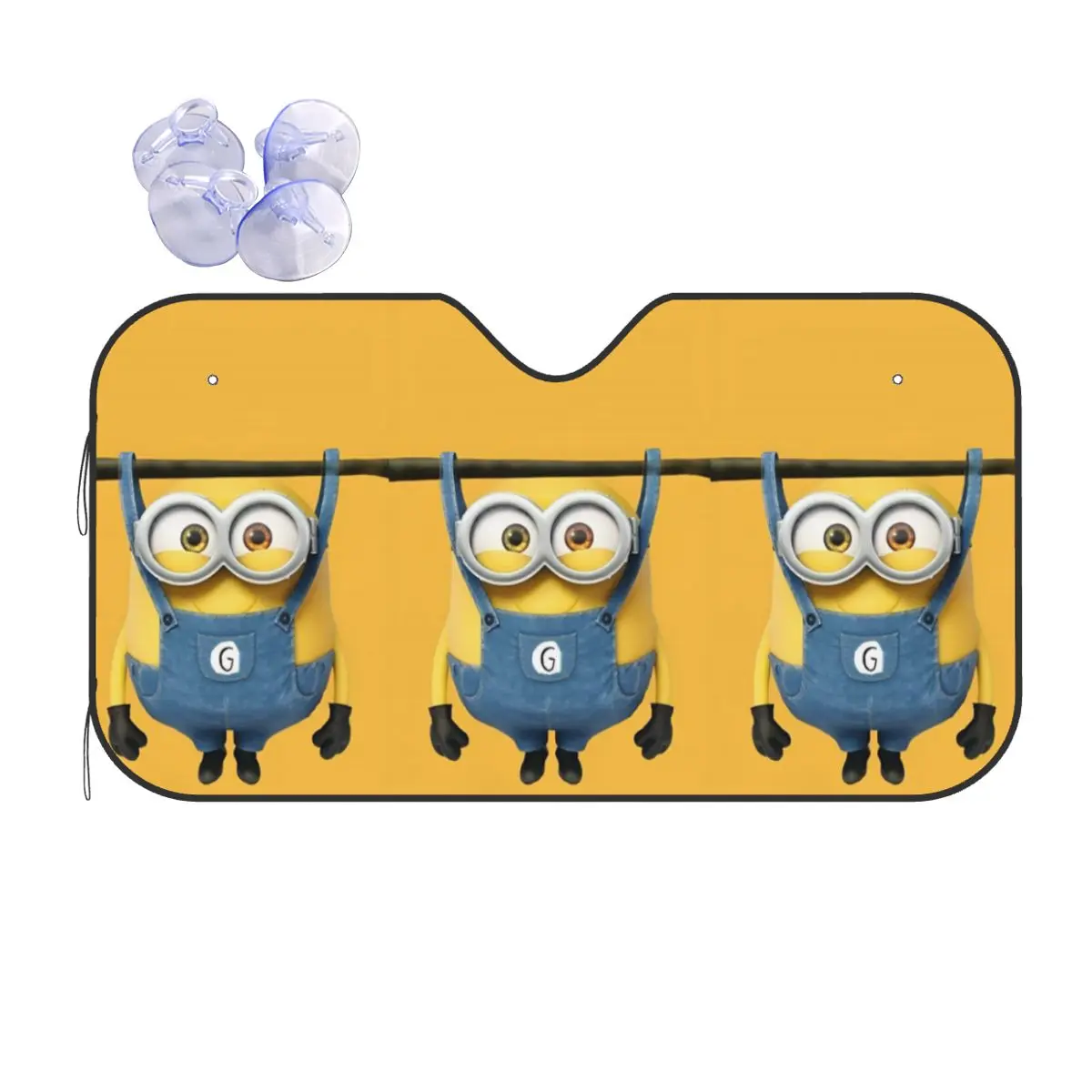 

Custom M-Minions Anime Cute Front Windshield Sun Shade Folding Funny Cartoon Auto Sunshade for Car Truck SUV Visor Protector