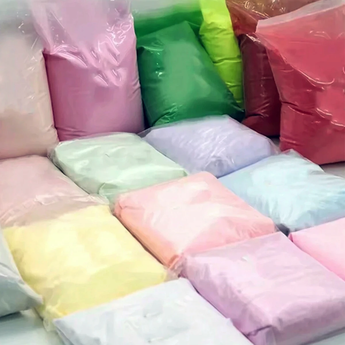 1 pz 100g polvere per unghie acrilica polvere di cristallo trasparente bianco rosa intagliato per la costruzione e l'intaglio creazione di nail art fai da te