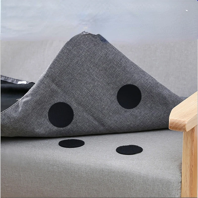 5Pcs Non-Slip Stickers Self Adhesive Hook Loop Fastener Tape Locking Dots Bed Sheet Sofa Fix Clip Carpet Mat Gripper