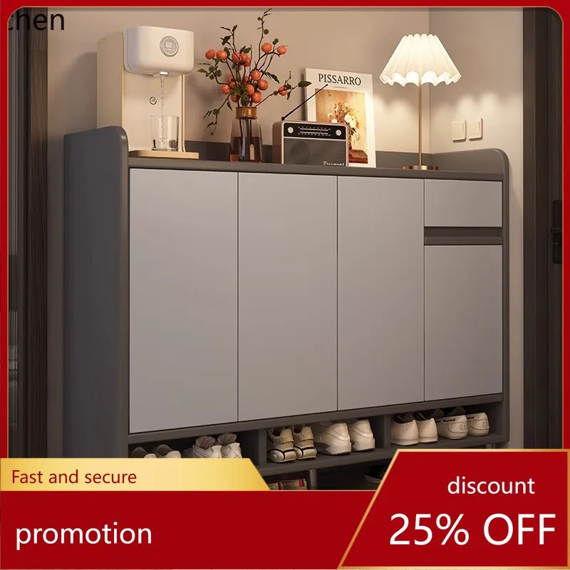 

YFY Shoe Cabinet with Door for Home Entrance, Indoor Hallway Entryway Cabinet, Wall-Mounted Corridor Storage Shoe Rack