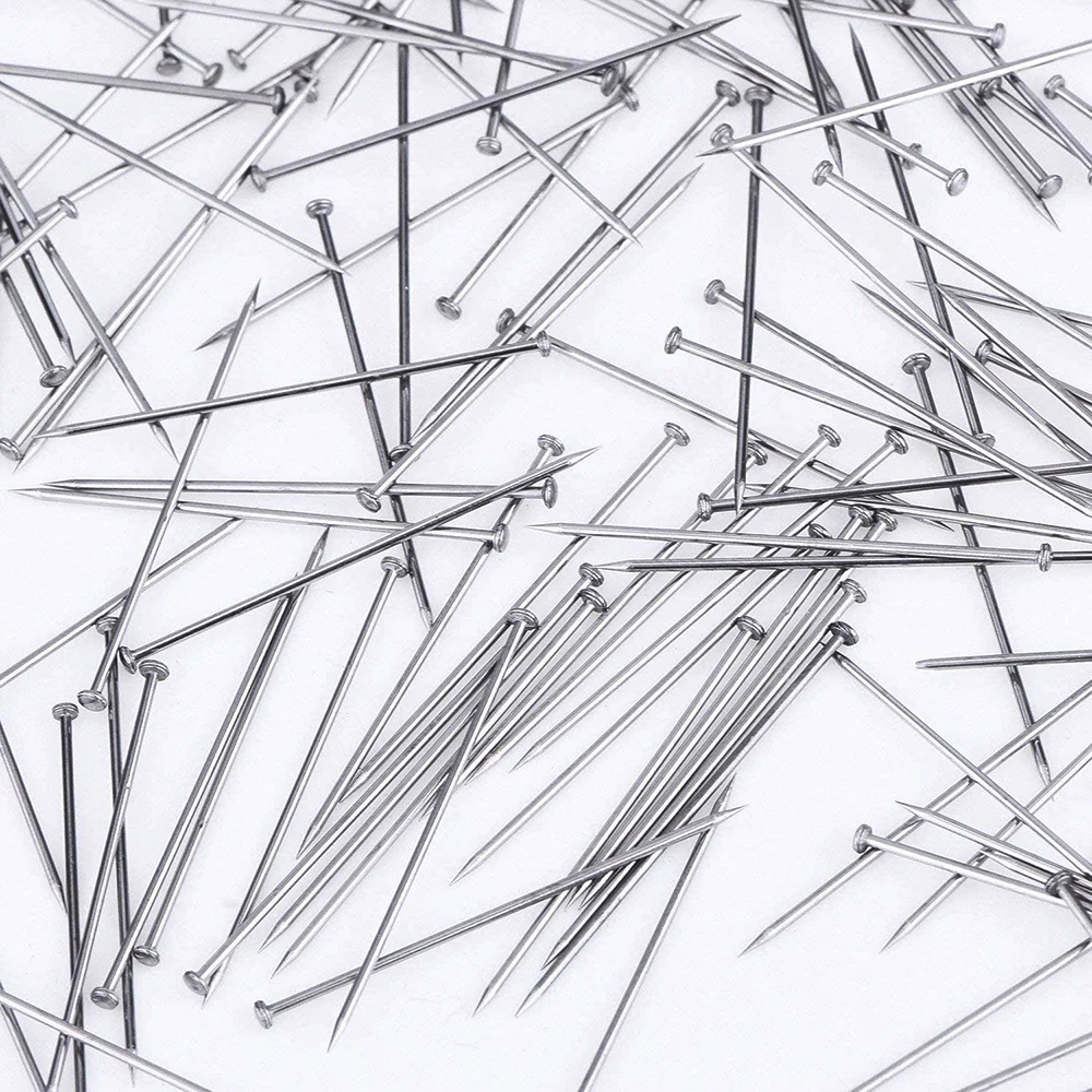 300Pieces Sewing Pins Straight Pins Head Fine Stain Pin with  Tweezer and Seam Ripper for Jewelry Making Sewing Quilting Crafts