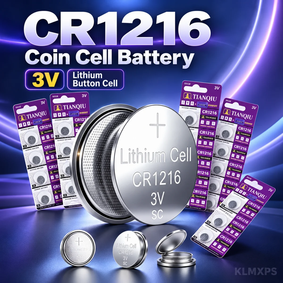 CR1216 3V Lithium Coin Cell Battery 5-50PCS, BR1216 LM1216 DL1216 5034LC ECR1216 Watch Batteries For Toys and Remote Controls