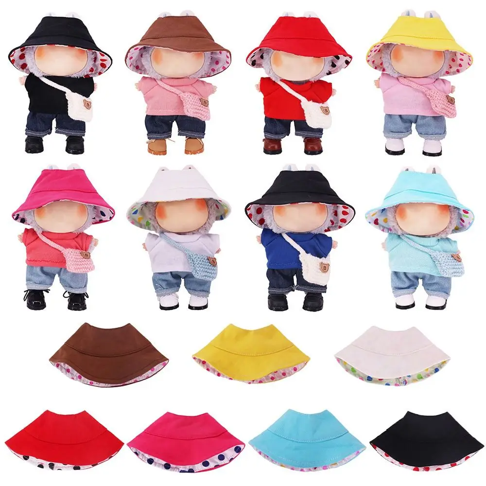 Fashion For 17CM Labubu Doll Hat Replacement DIY For Labubu Hat Handmade 10CM Cotton Doll Doll Accessories Cotton Doll