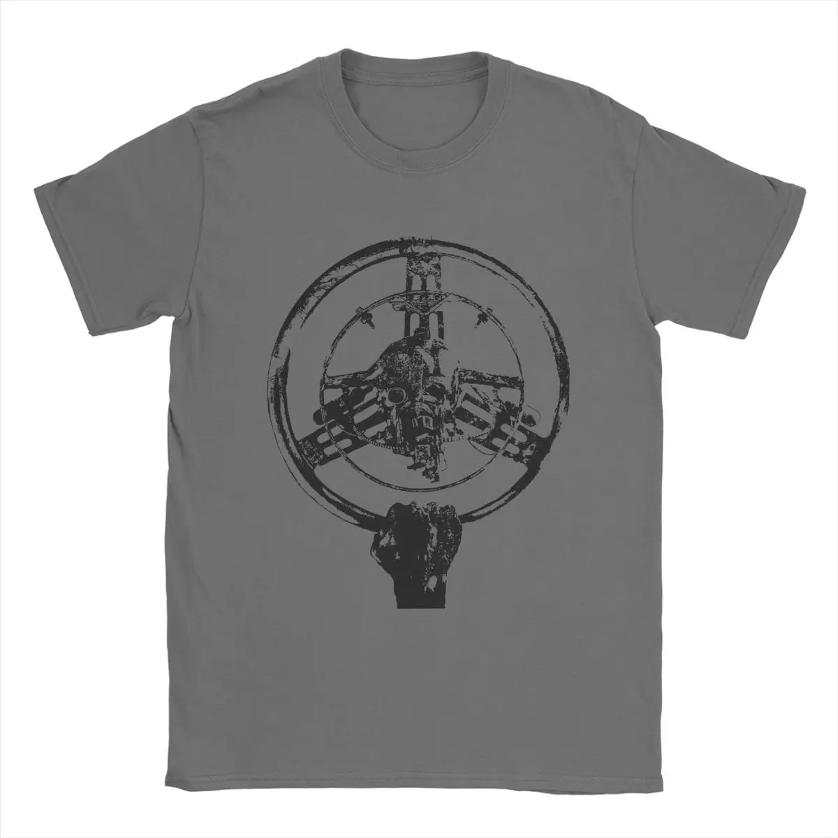 Men Mad Max Wheel Stencil T Shirts 100% Cotton Tops Novelty Short Sleeve O Neck Tees Summer T-Shirt