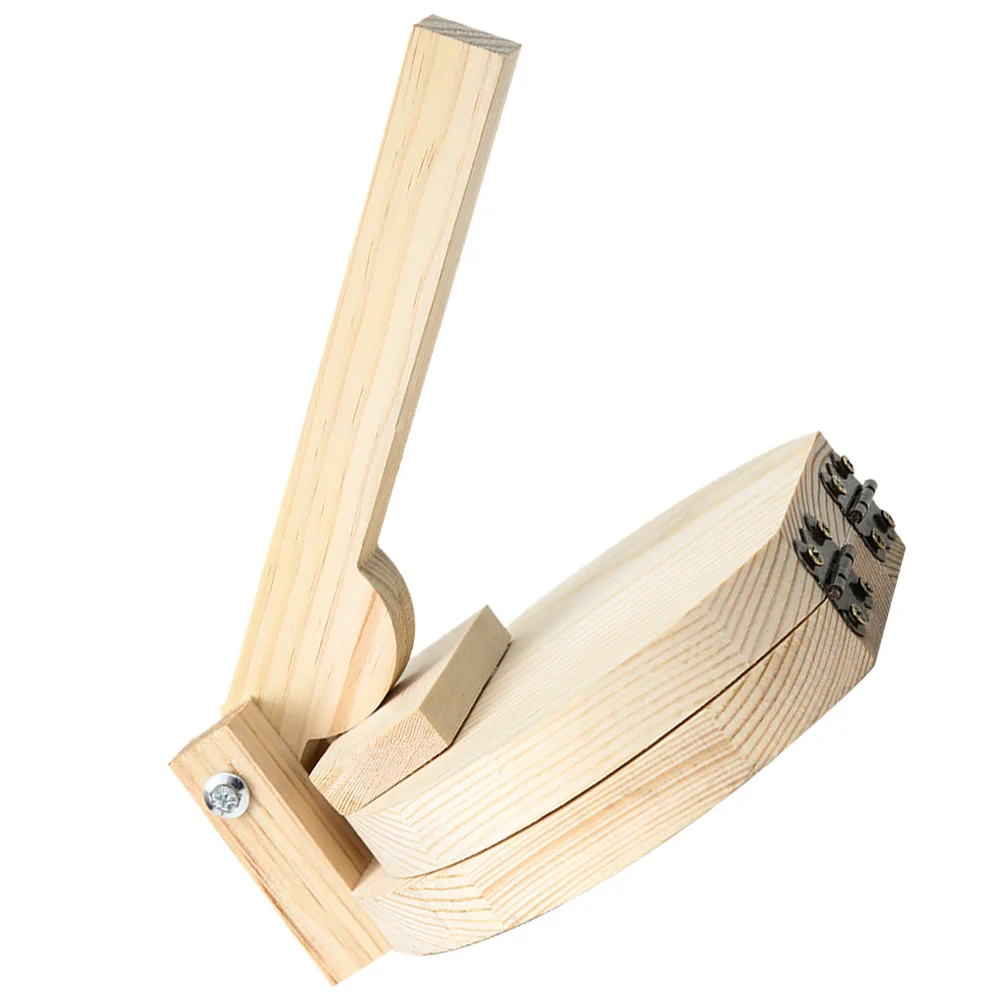 

1pc Wooden Wrapper Presser Pressing Tool Natural Log Color Food Grade Wood Kitchen Gadgets Dough Pressing Mold Wood Mold For