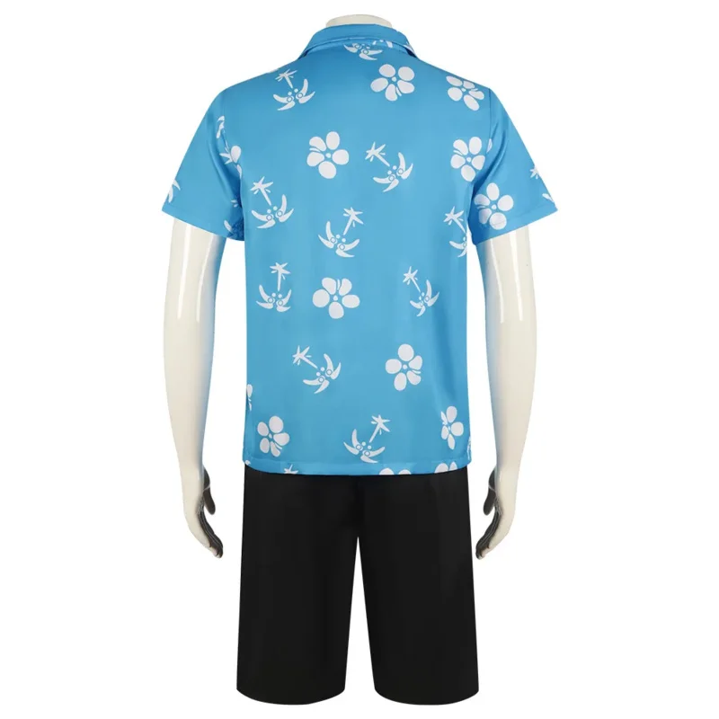 Anime Oshi No Ko Hoshino Akuamarin Cosplay Costume Beach Wear Clothing Blue Shirt Swimsuit Halloween Man Boy Swimming Uniform