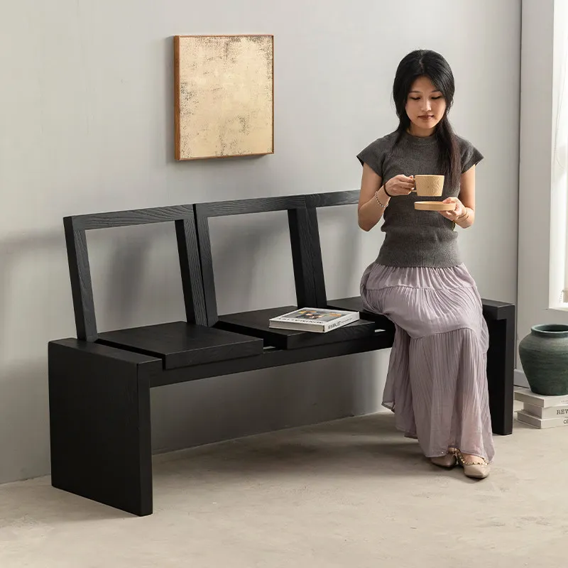 Bench Home Door Shoe Change Stool Living Room Sofa Stool Black Bench Stool Dining Table Wooden Stool