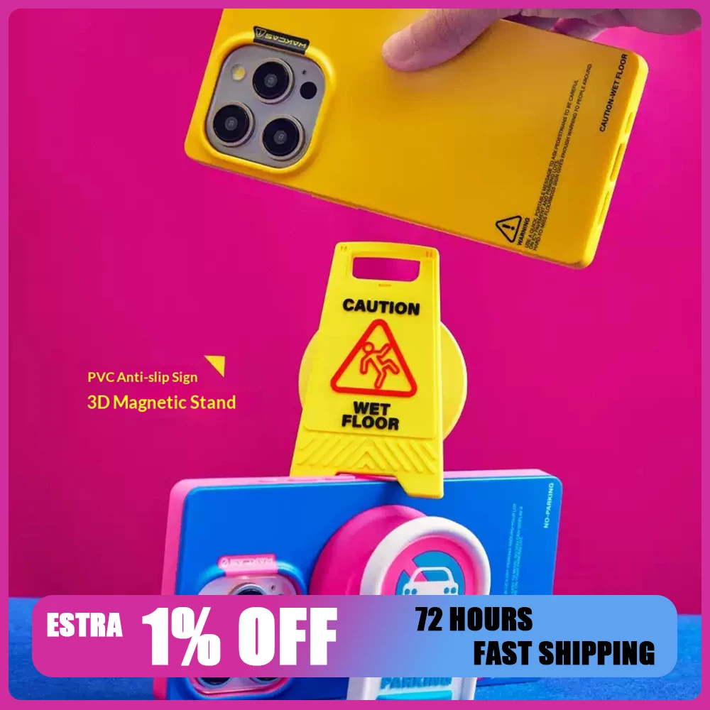 wakcas-mobile-phone-bracket-original-design-personality-of-street-sign-three-dimensional-magnetic-mobile-phone-bracket