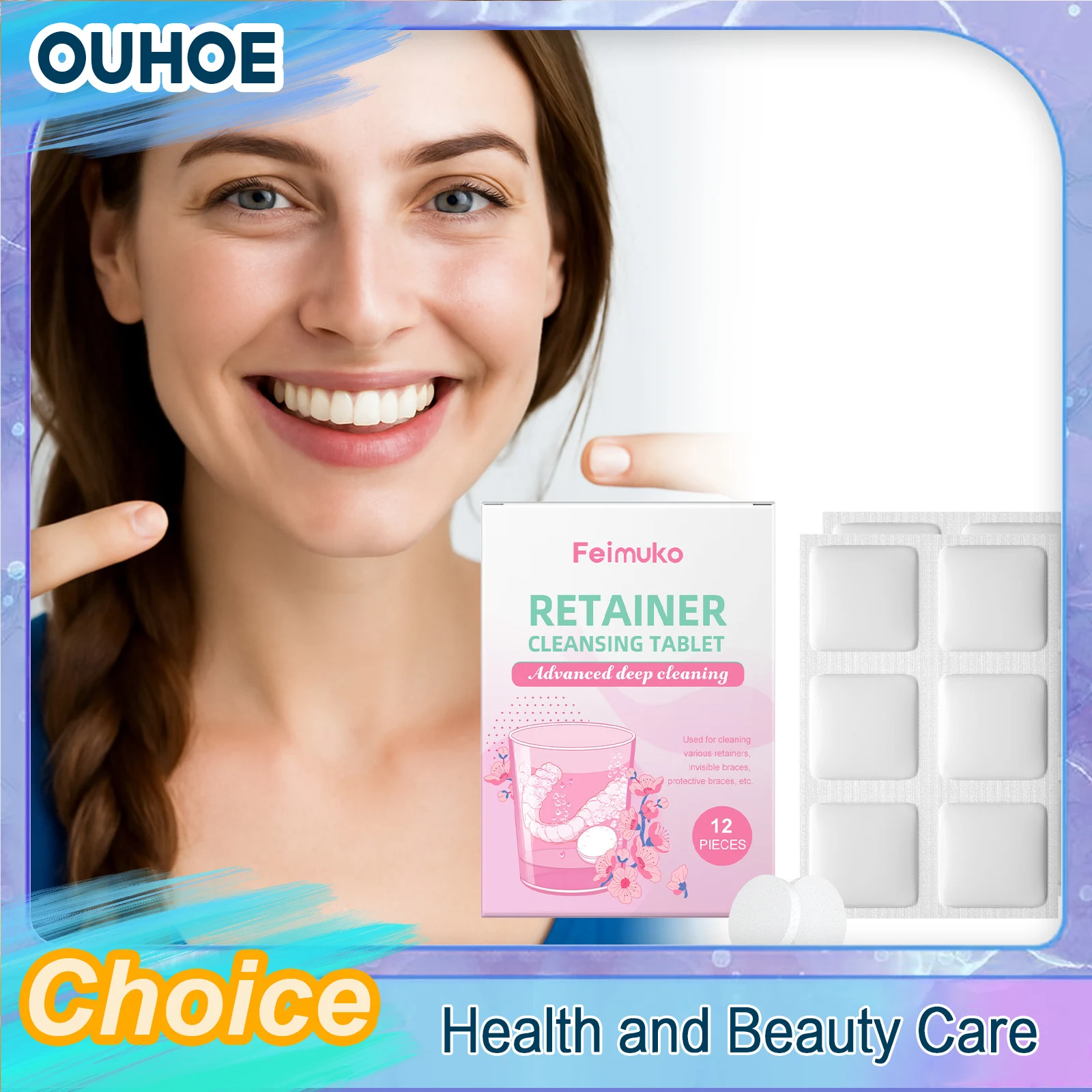 

Таблетки для чистки зубных протезов: устранение запаха, бактерий, пожелтения, пятен, налета, освежение дыхания, очиститель для ортодонтических и искусственных зубов, уход за полостью рта