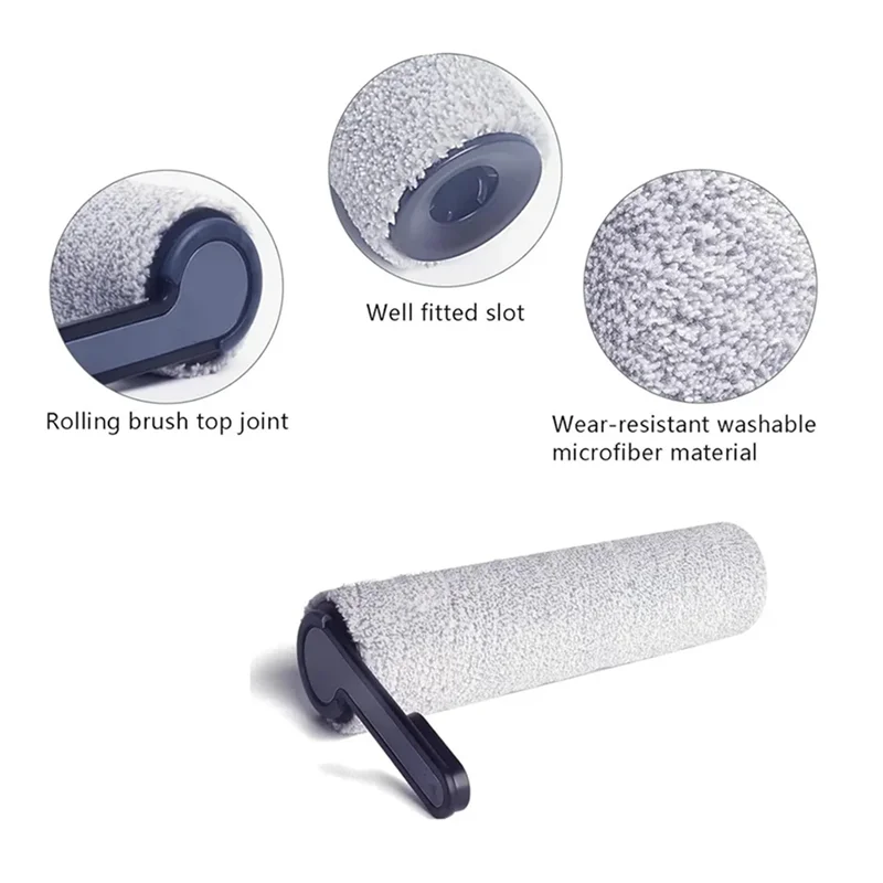 فرشاة دوارة لأجهزة الطبخ لملحقات Tineco S5 Combo Floor One S5 Combo قطع غيار استبدال مرشحات الأسطوانة للفرشاة