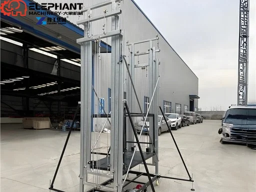 CE Certified Electric Scaffolding Platform 5m 500kg Heavy Duty Mobile Automatic Safety Lock System For Wall Paint