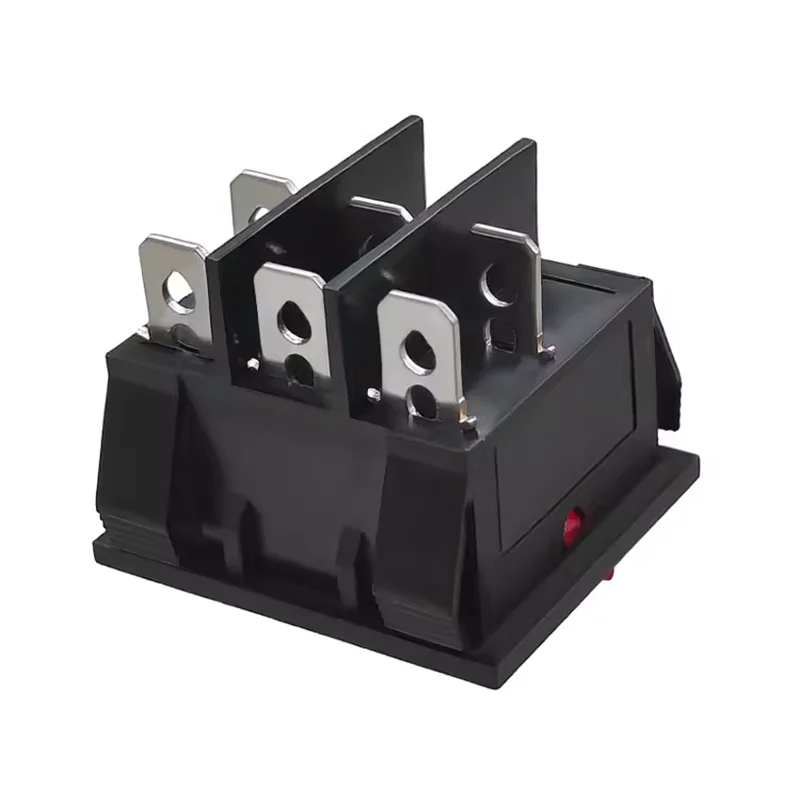 KCD4 ship switch 6 pin 2 red with light printing on/off ship power warping button power 36*31mm