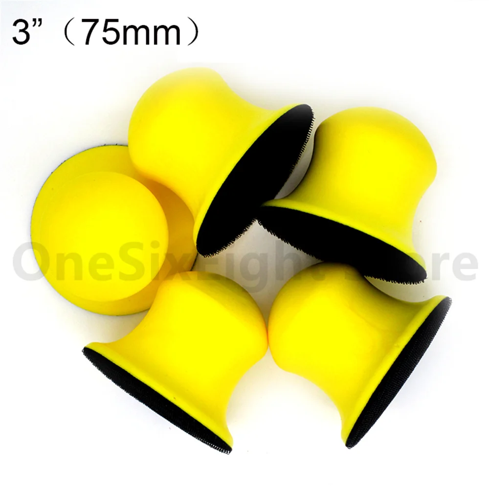 2" 3" 4" 5" Hand Sanding Block For Hook & Loop Sandpaper Hand Pad Polishing Pad
