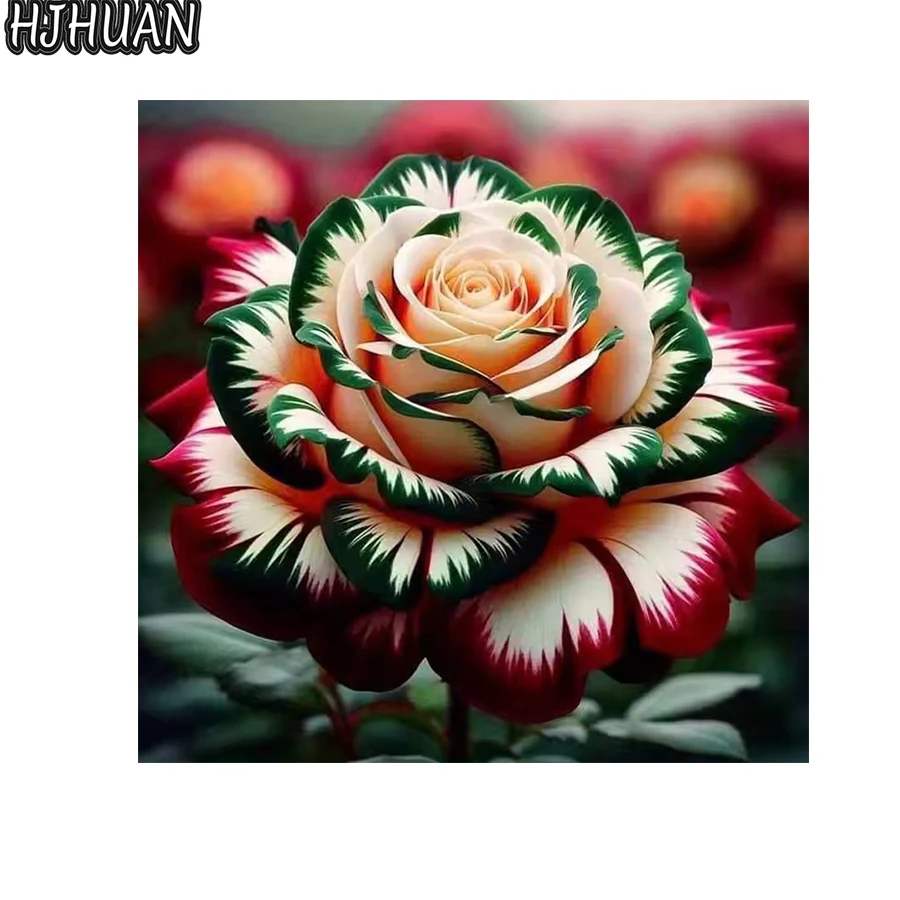 

Diy Diamond Painting Rainbow rose Full Round Square Drill Mosaic cross-stitch 5d Wall Art Pictures Home Decoration Birthday Gift