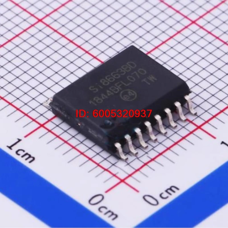 5 pcs/Lot si8663 Original SI8663BD Six channel digital isolator patch SOP16