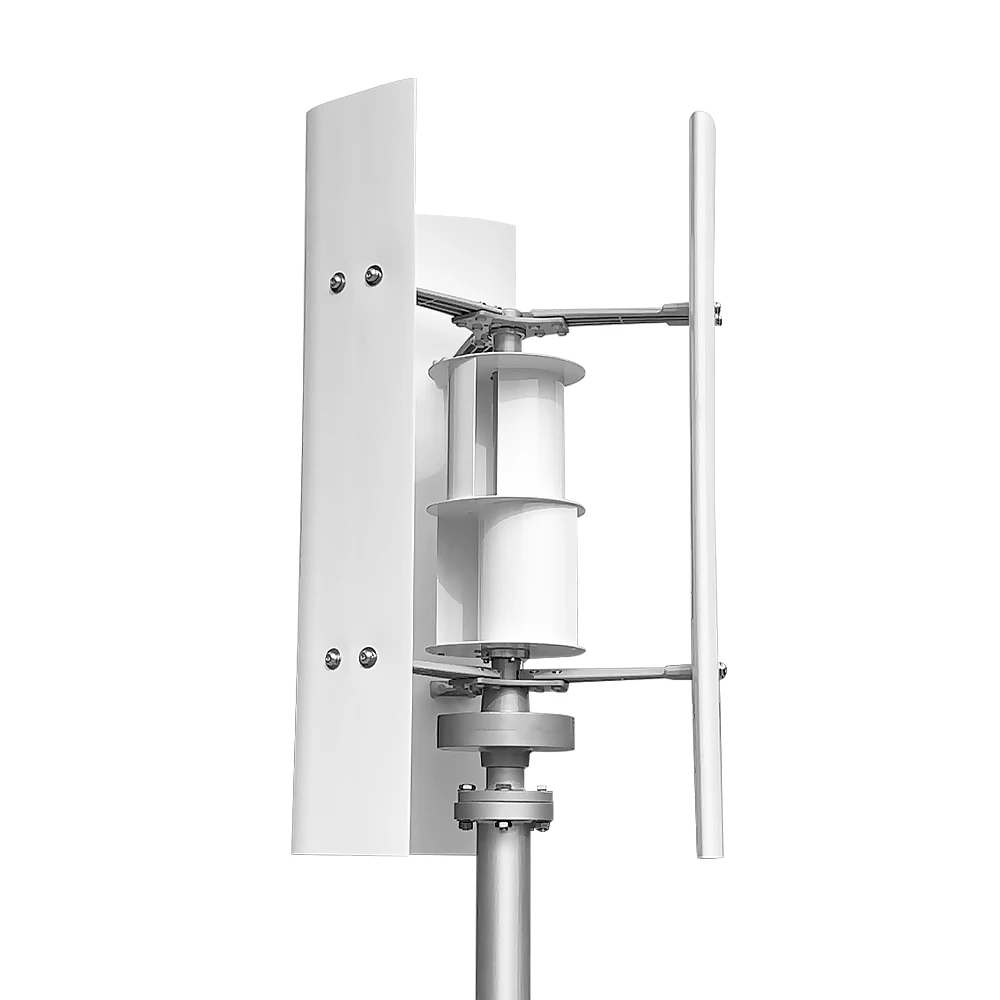 SMARAAD Geräuscharme Hochleistungs-Vertikalwindturbine mit 10 kWh/Tag, 5 kW Dreiphasen-Wechselstromgenerator, Off-Grid-System für den Hausgebrauch