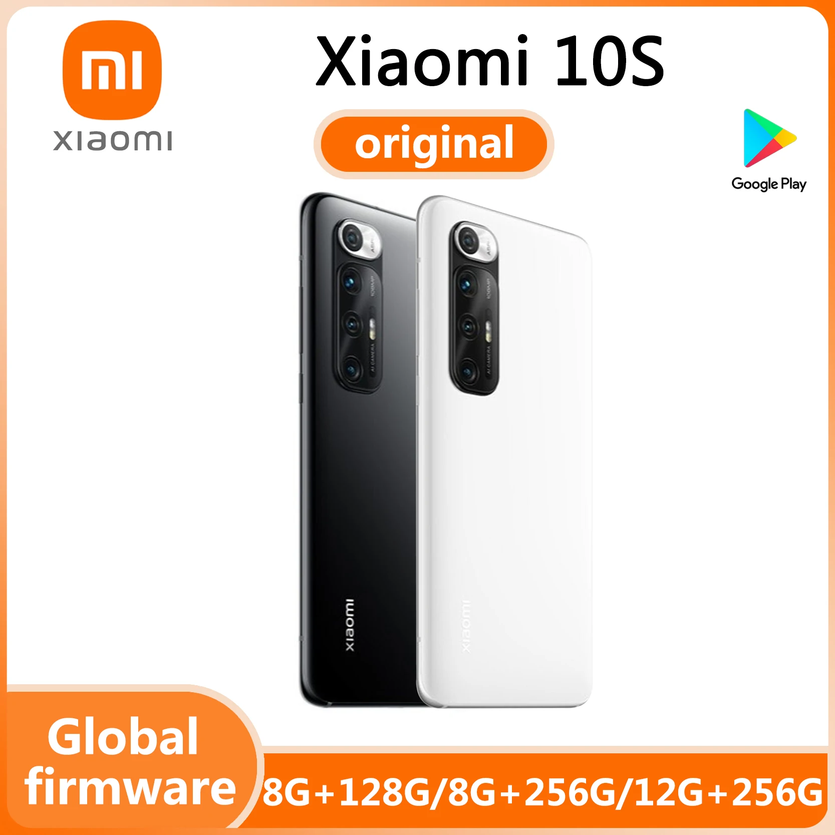 Xiaomi Mi 10S 5G mobiele telefoon Xiaomi 10S Smartphone 108 MP camera Qualcomm Snapdragon 870 gebruikte telefoon