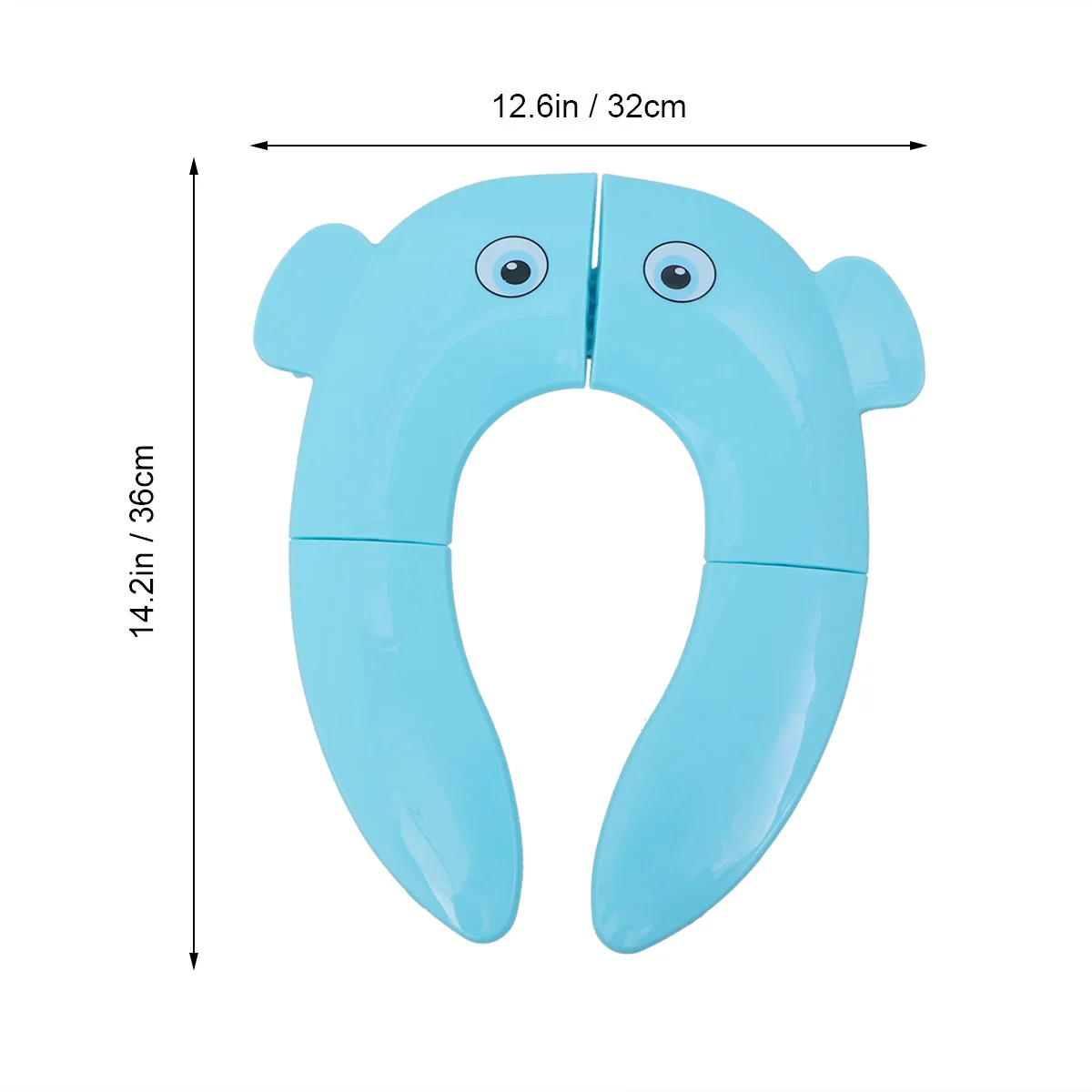 غطاء مقعد المرحاض القابل للطي، وسادة سفر محمولة للأولاد والبنات، ناعمة دافئة ومتينة وقابلة للغسل وقابلة لإعادة الاستخدام