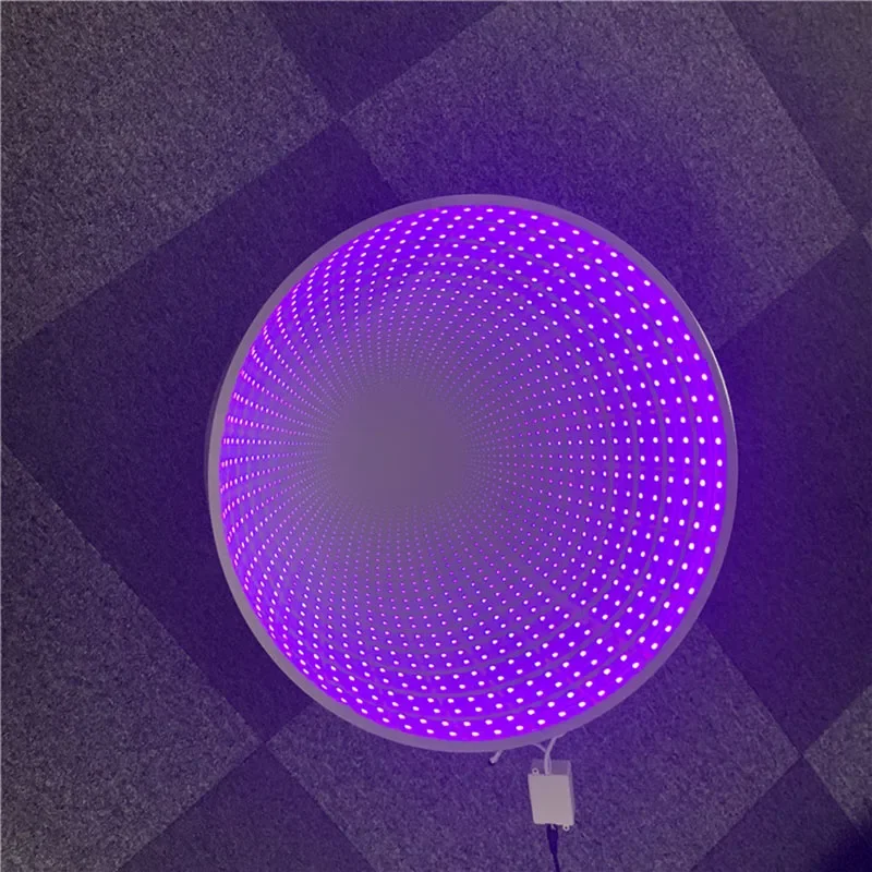 

Round Wall Infinity Mirror Art Makeup Standing Desk Living Room Home Design Smart Mirror Light Espejo Pared Home Decorating Item