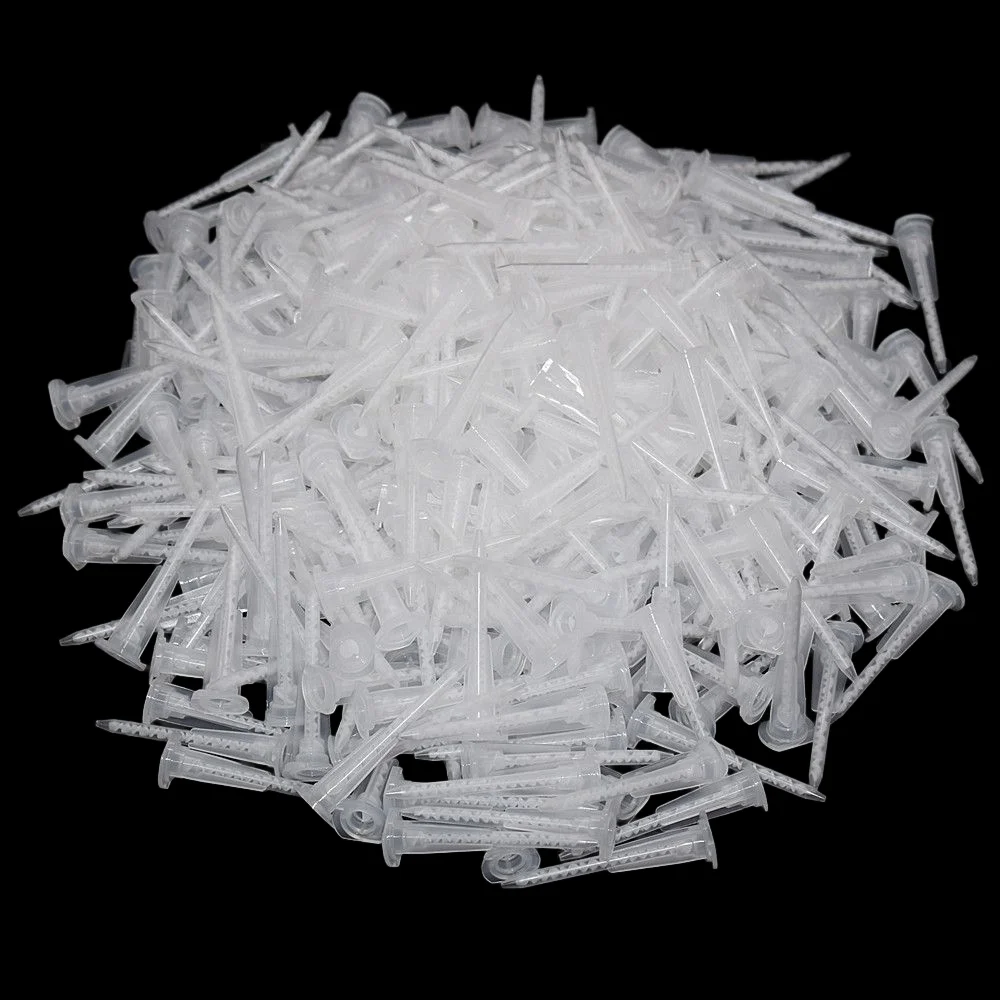 

500pcs Epoxy Resin Adhesives Mixing Nozzles AB Glue Mixing Tube Static Mixer Set for AB Glue Caulking Gun Dispenser Cartridge