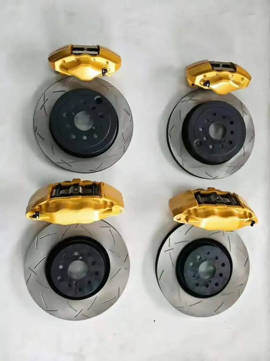 4 Pot Modified Sports Brake Caliper Big Brake System Performance Upgrade