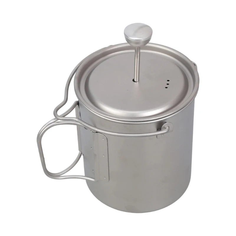 

French Press Coffee Maker Portable With 3 Layer Filter For Outdoor Camping