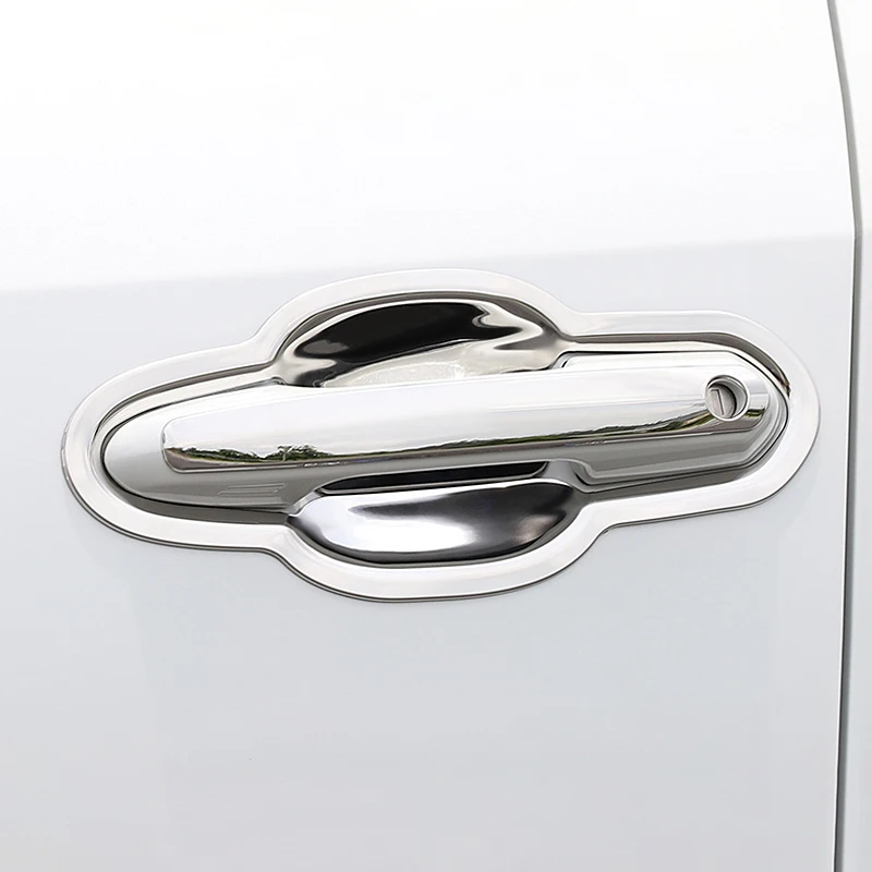 トヨタ RAV4 XA50 2019 2020 2021 2022 2023 2024 ハイブリッド ステンレス製 ドアハンドルボウルカバー 保護トリム アクセサリー