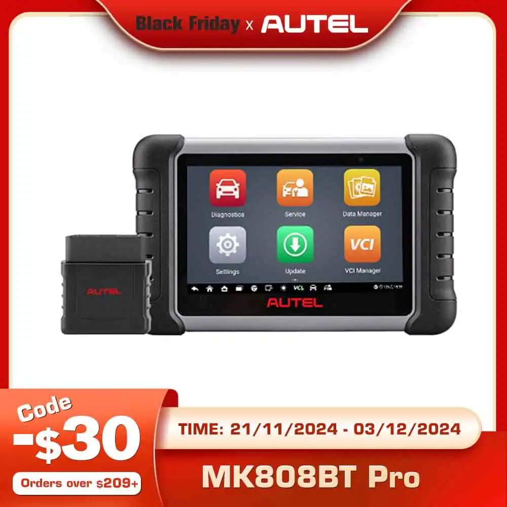 Autel MaxiCOM MK808BT PRO OBD2 Scanner Code Reader Car Diagnostic Tools Active Test All System Diagnosis PK MX808 S MK808 S