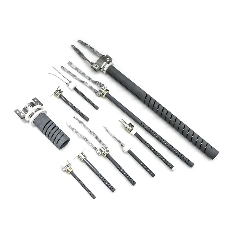 High-Temperature Double Spiral Design SiC Heating Rod Silicone Components for Industrial Heating 1625C Max Temp Long Service