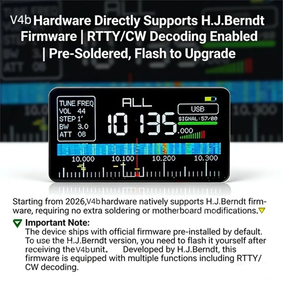 ABGN Metal Shell V4b ATS MINI SI4732 Radio All Band FM AM SSB LSB USB with Built-in Hi-Z Headphone Amplifier Circuit view 4
