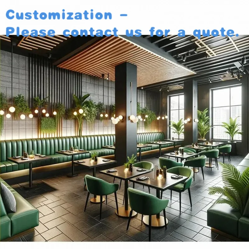 

custom.Luxury High End Customized Commercial Furniture Set Restaurant Design Leather Fabric Sofa Curved Booth Seating Dining Tab