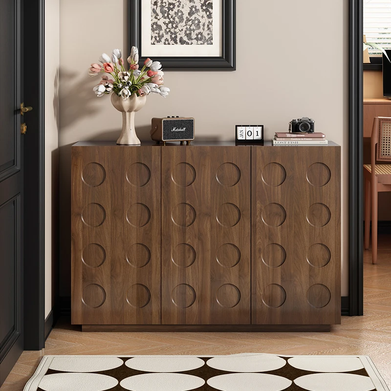 Large Capacity Modern Stone Adjustable Indoor Entrance Cabinet Integrated Door Home Entry Corridor Wall Balcony Living Room