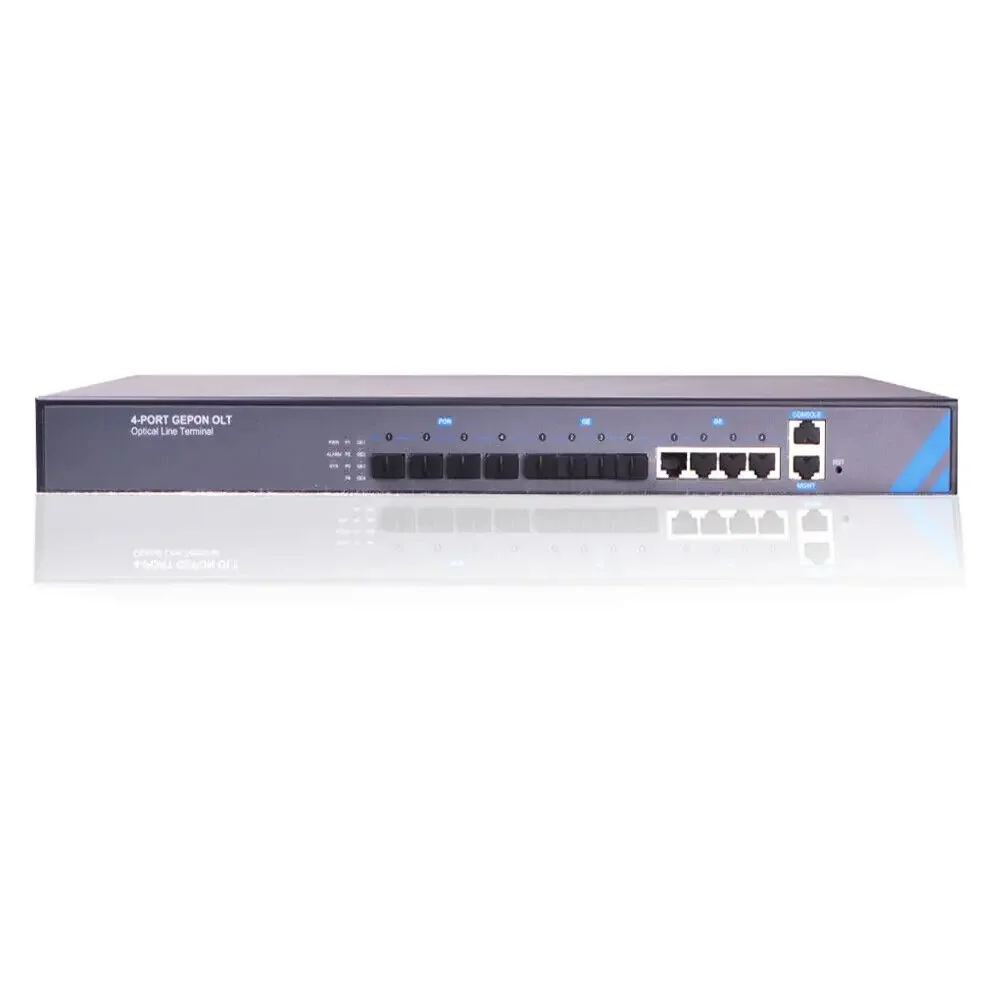 

FTTH 1.25 Max 256 Users Hioso OLT EPON 4 PON Ports for Small Access Network