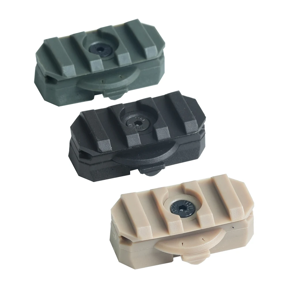 BOOIU 2PCS Fast Helmet Side Rail Adapter Nylon 360 Rotatable Helmet Rail Flashlight Mount For Airsoft Helmet Hunting Accessories