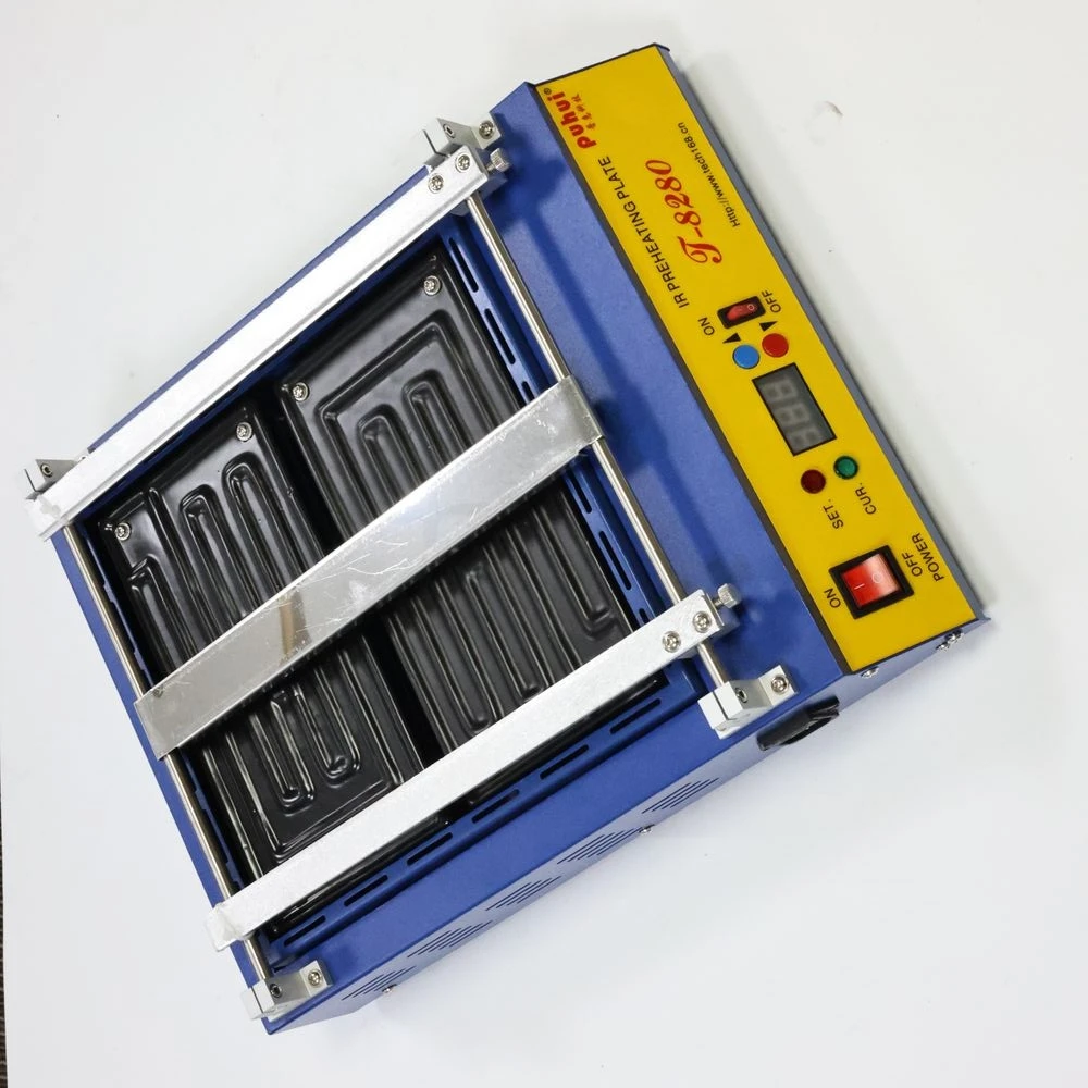 PUHUI T-8280 PCB Preheater professional IR-preheating plate for infrared SMD rework BGA Rework Station Preheating machine