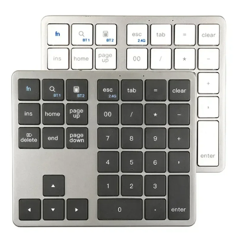 

2.4G Bluetooth Number Pad Ultra-thin Wireless Numpad USB Rechargeable Numeric Keypad for IOS Android Window Digital Keyboard